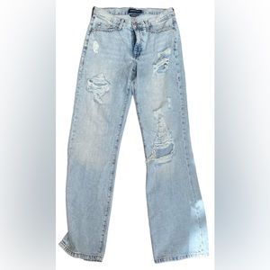 Aeropostale Low-Rise Boyfriend Flare Jeans, Size 2 Regular